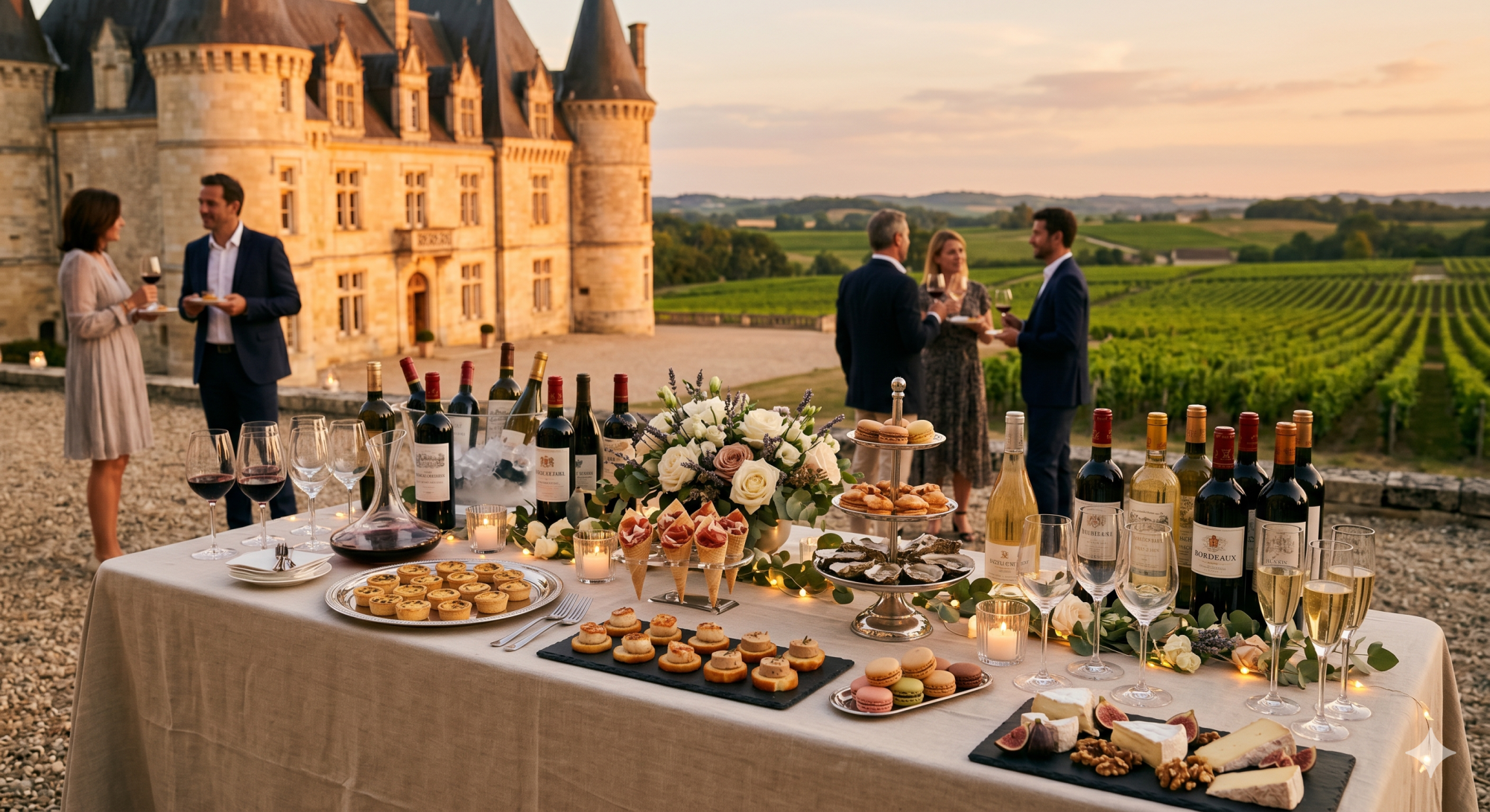 Traiteur événementiel à Libourne — Prestations mariage, entreprise et réceptions par Le Nectar
