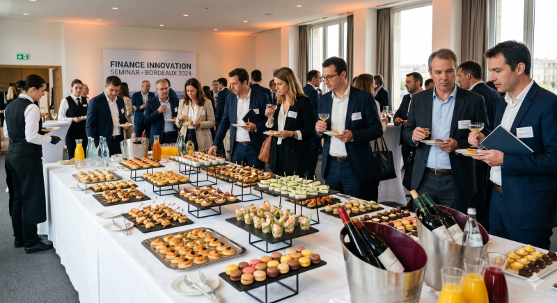 Traiteur entreprise Libourne - Cocktail dînatoire et séminaire professionnel par Le Nectar