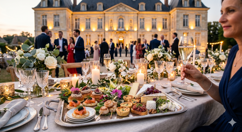 Repas de mariage gastronomique servi par Le Nectar Traiteur à Libourne